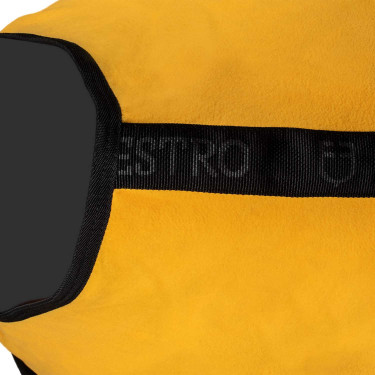 Coperta in pile antipilling bicolore Munster Equestro Nero / giallo