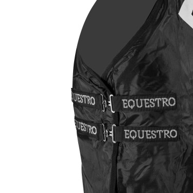 Copertura per box in tessuto Waffle Equestro Nero