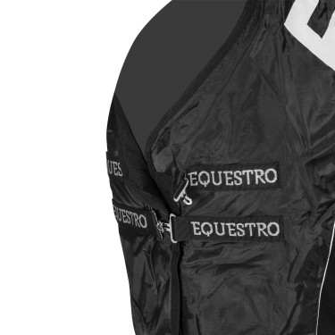 Copertura per box in tessuto Waffle Equestro Nero