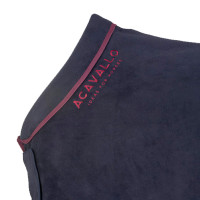 Coperta da box in pile con colletto imbottito 800g Acavallo Marino / bordeaux Blu Coperta da box in pile con colletto imbottito 800g Acavallo Marino / bordeaux Blu