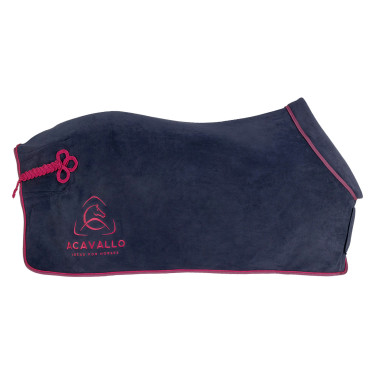 Coperta da box in pile con colletto imbottito 800g Acavallo Coperta da box in pile con colletto imbottito 800g Acavallo