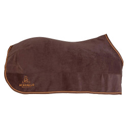 Coperta da box in pile 800g Acavallo Marrone / arancione