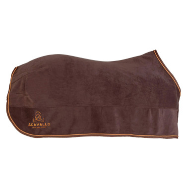Coperta da box in pile 800g Acavallo Marrone / arancione