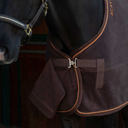 Coperta da box in pile 800g Acavallo Marrone / arancione