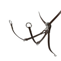 Pettorale in cuoio regolabile Equestro Marrone scuro