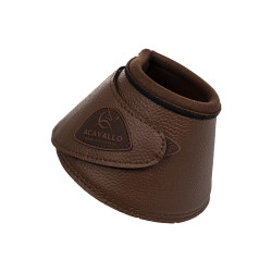 Campanelle in ecopelle con chiusura in velcro Acavallo Marrone scuro