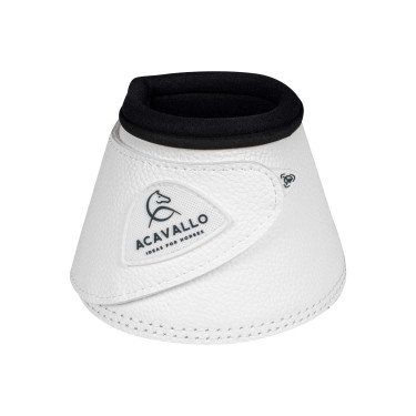 Campanelle in ecopelle con chiusura in velcro Acavallo Bianco Campanelle in ecopelle con chiusura in velcro Acavallo Bianco