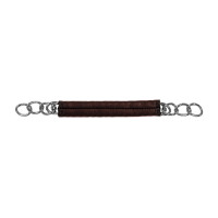 Catena di bracciale ricoperta in pelle Equestro Marrone scuro