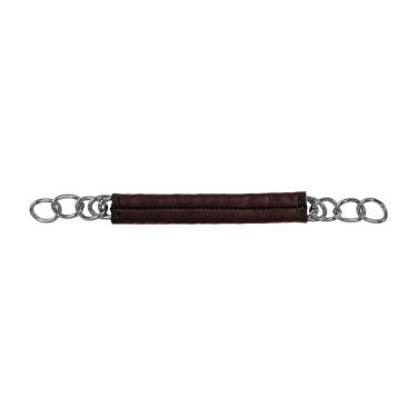 Catena di bracciale ricoperta in pelle Equestro Marrone scuro