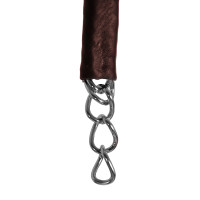 Catena di bracciale ricoperta in pelle Equestro Marrone scuro
