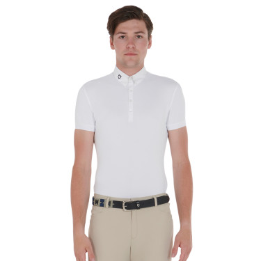 Cintura in pelle con motivo geometrico Equestro Nero / blu navy / grigio Multicolore