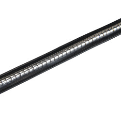 Cintura in pelle con borchie argentate Equestro Nero / argento