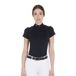 Cintura in pelle con borchie argentate Equestro Nero / argento