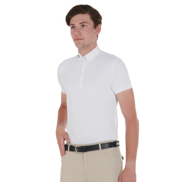 Cintura in pelle con ricamo nero e bianco Equestro Nero