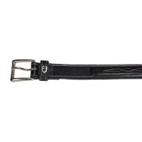 Cintura in pelle con ricamo artigianale Equestro Nero Cintura in pelle con ricamo artigianale Equestro Nero