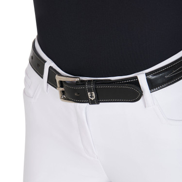 Cintura in pelle con ricamo artigianale Equestro Cintura in pelle con ricamo artigianale Equestro