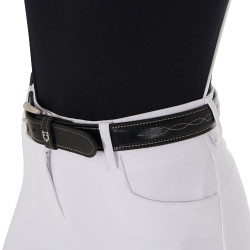 Cintura in pelle con ricamo artigianale Equestro Cintura in pelle con ricamo artigianale Equestro