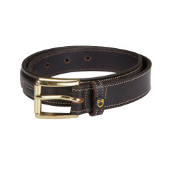 Cintura in pelle con ricamo artigianale Equestro Marrone scuro Cintura in pelle con ricamo artigianale Equestro Marrone scuro