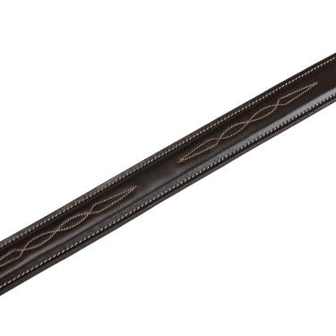 Cintura in pelle con ricamo artigianale Equestro Marrone scuro Cintura in pelle con ricamo artigianale Equestro Marrone scuro