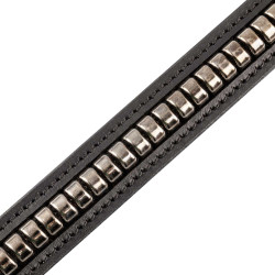 Cintura clincher da donna con fibbia a morso Equestro Nero / nero