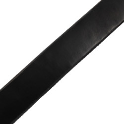 Cintura brillante da donna con fibbia a morsi Equestro Nero / oro rosa