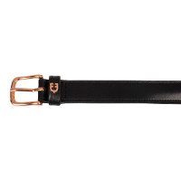 Cintura inglese con morso eggbutt in oro rosa Equestro Nero Cintura inglese con morso eggbutt in oro rosa Equestro Nero