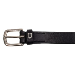 Cintura inglese con ricamo a contrasto Equestro Nero