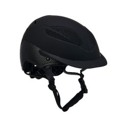 Casco ultra-leggero in plastica resistente Stealth Equestro Nero