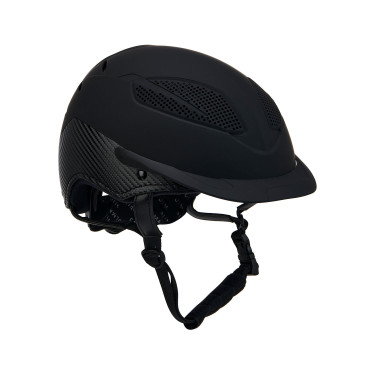 Casco ultra-leggero in plastica resistente Stealth Equestro Nero