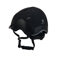 Casco ultra-leggero in plastica resistente Stealth Equestro Nero Casco ultra-leggero in plastica resistente Stealth Equestro Nero