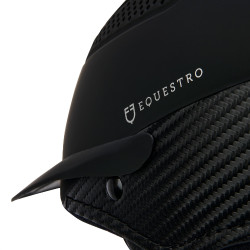 Casco ultra-leggero in plastica resistente Stealth Equestro Nero