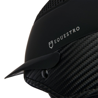 Casco ultra-leggero in plastica resistente Stealth Equestro Nero