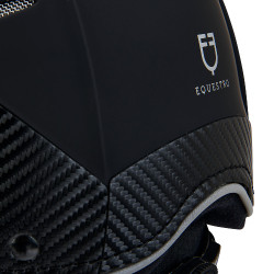 Casco ultra-leggero in plastica resistente Stealth Equestro Nero