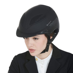 Casco ultra-leggero in plastica resistente Stealth Equestro Nero