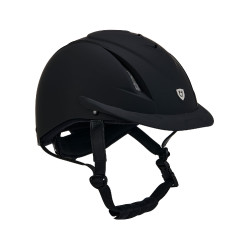Casco ultraleggero con logo frontale Maverick Equestro Nero