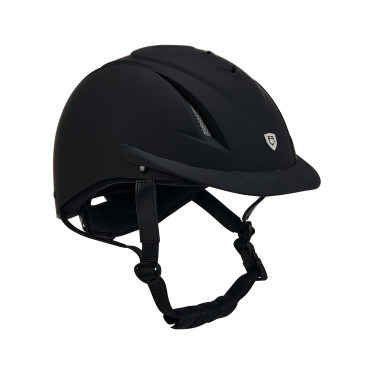 Casco ultraleggero con logo frontale Maverick Equestro Nero