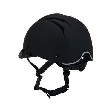 Casco ultraleggero con logo frontale Maverick Equestro Nero