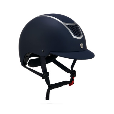 Casco ultraleggero con telaio lucido Eclipse Equestro Marino / argento Blu Casco ultraleggero con telaio lucido Eclipse Equestro Marino / argento Blu