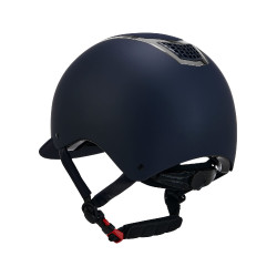 Casco ultraleggero con telaio lucido Eclipse Equestro Marino / argento Blu Casco ultraleggero con telaio lucido Eclipse Equestro Marino / argento Blu