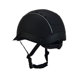 Casco Phantom con logo frontale e inserti in pelle Equestro Casco Phantom con logo frontale e inserti in pelle Equestro