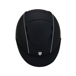 Casco Phantom con logo frontale e inserti in pelle Equestro Casco Phantom con logo frontale e inserti in pelle Equestro