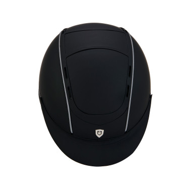 Casco Phantom con logo frontale e inserti in pelle Equestro Casco Phantom con logo frontale e inserti in pelle Equestro