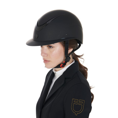 Casco da donna Galaxy con visiera larga e montatura lucida Equestro Casco da donna Galaxy con visiera larga e montatura lucida Equestro