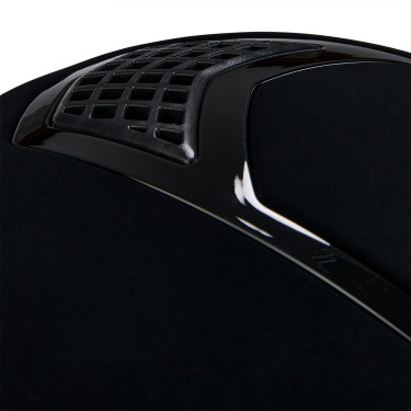 Casco Eclipse in velluto tinta unita (3 imbottiture) Equestro Nero / nero