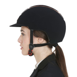 Casco Eclipse in velluto tinta unita (3 imbottiture) Equestro Casco Eclipse in velluto tinta unita (3 imbottiture) Equestro