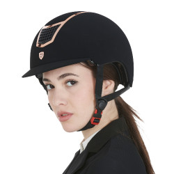 Casco Eclipse in velluto tinta unita (3 imbottiture) Equestro Casco Eclipse in velluto tinta unita (3 imbottiture) Equestro