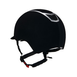 Casco Eclipse in velluto tinta unita (3 imbottiture) Equestro Nero / argento Casco Eclipse in velluto tinta unita (3 imbottiture) Equestro Nero / argento