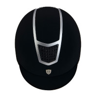 Casco Eclipse in velluto tinta unita (3 imbottiture) Equestro Nero / oro rosa Casco Eclipse in velluto tinta unita (3 imbottiture) Equestro Nero / oro rosa