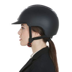 Casco Eclipse con strass Equestro Nero / argento