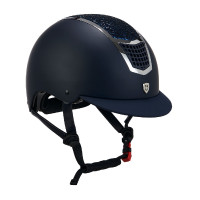Casco Eclipse con strass Equestro Nero / argento